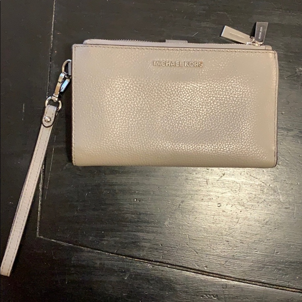Michael Kors Grey Wallet Wristlet